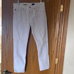 Ag Adriano Goldschmied White Denim Jeans